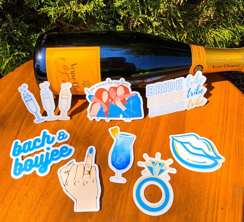 Blue Bachelorette Sticker Pack
