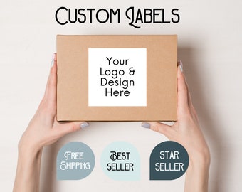 Custom Labels, Package Labels, Square Labels, Circle Labels, Custom stickers, Gift bag label, Business labels, Custom Roll Stickers, Party