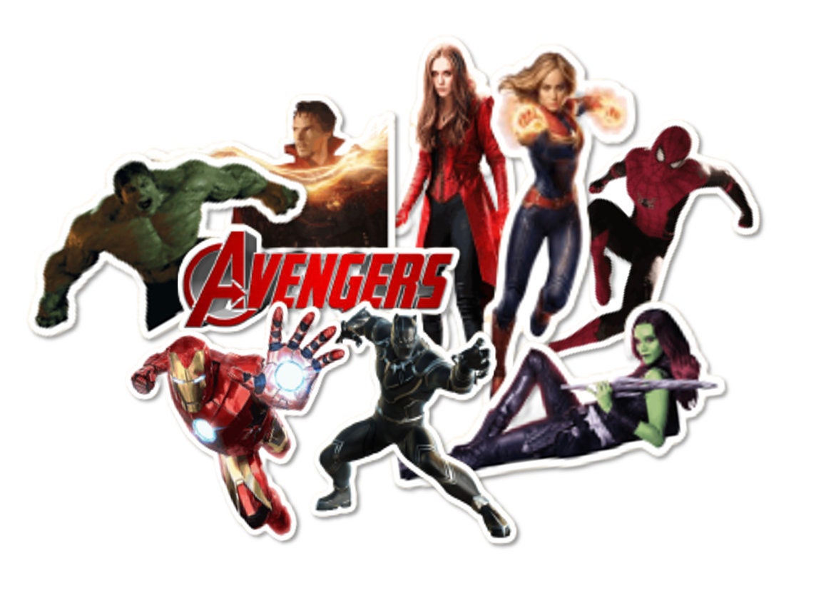 avengers sticker pack avengers sticker bundle marvel etsy