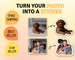 Custom Photo Sticker, Custom Pet Sticker, Personalized Sticker, Custom Stickers, Laptop Sticker, Car Decal, Photo Sticker, Gift for Her. 