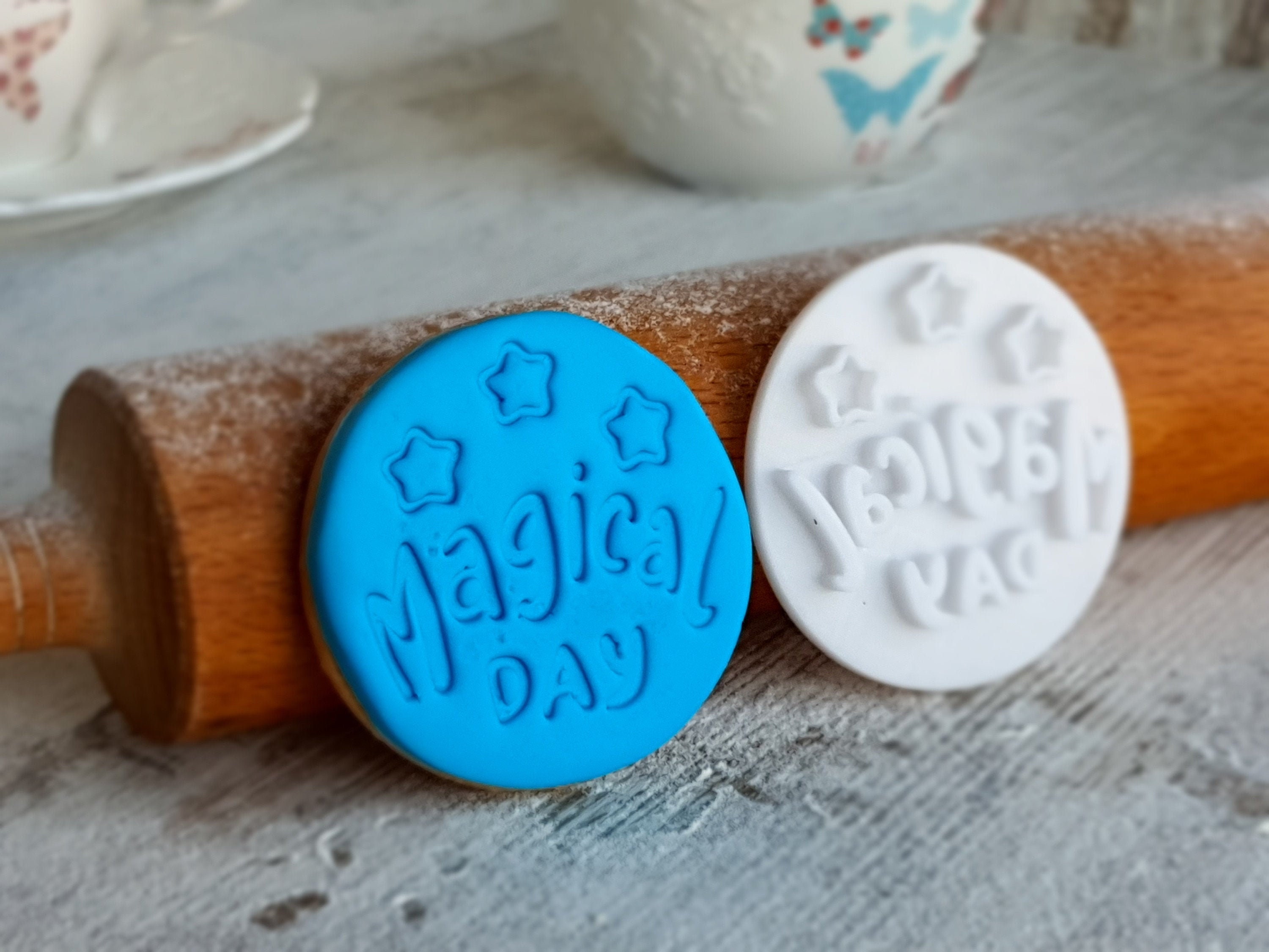 Magical Day Cookie Stamp Embosser Fondant Stamp Embosser Etsy