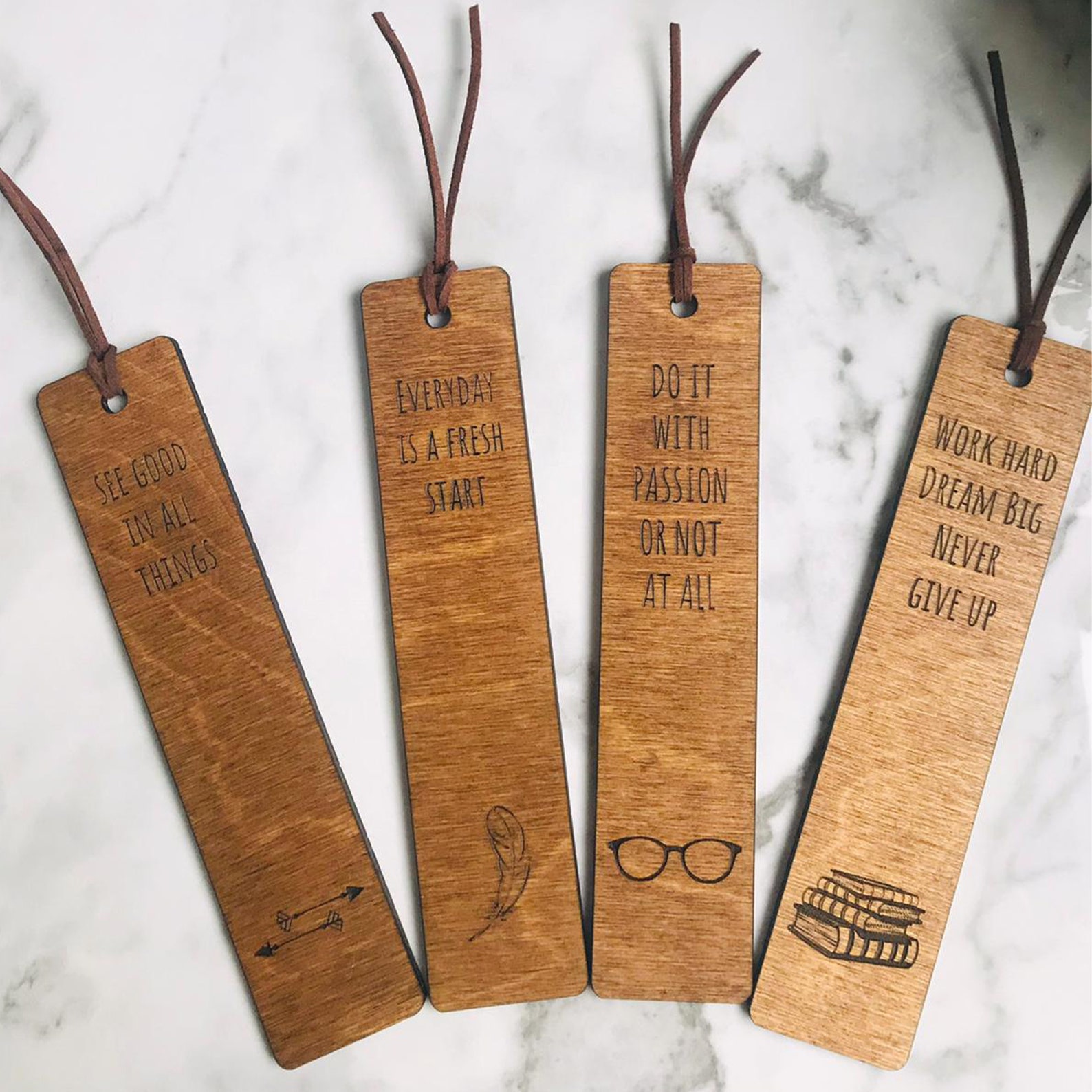 Wooden Engraved Bookmarks Bookmark with Inspiring Quotes Etsy Wooden Engraved Bookmarks Bookmark with Inspiring Quotes Etsy