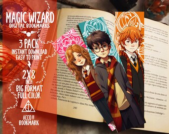 Printable Bookmarks Set | Set of 3 | HP Lovecraft Inspired Bookmarks ...