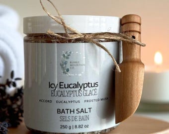 Sel de bain glacé à l'eucalyptus