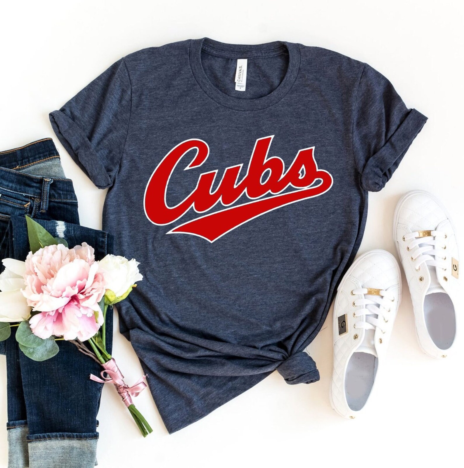 Cubs Tshirt Baseball Fan Shirt Game Day Tshirt Player Etsy