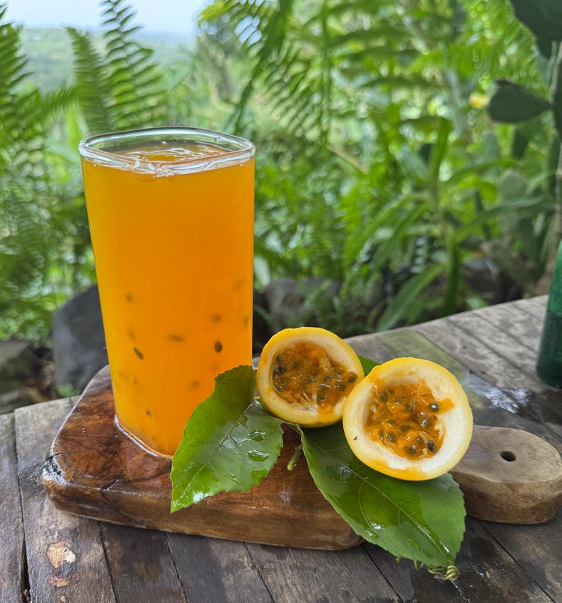 Yellow Passion Fruit 20 Seeds Passiflora Maracuya, 100% Natural Bild 3