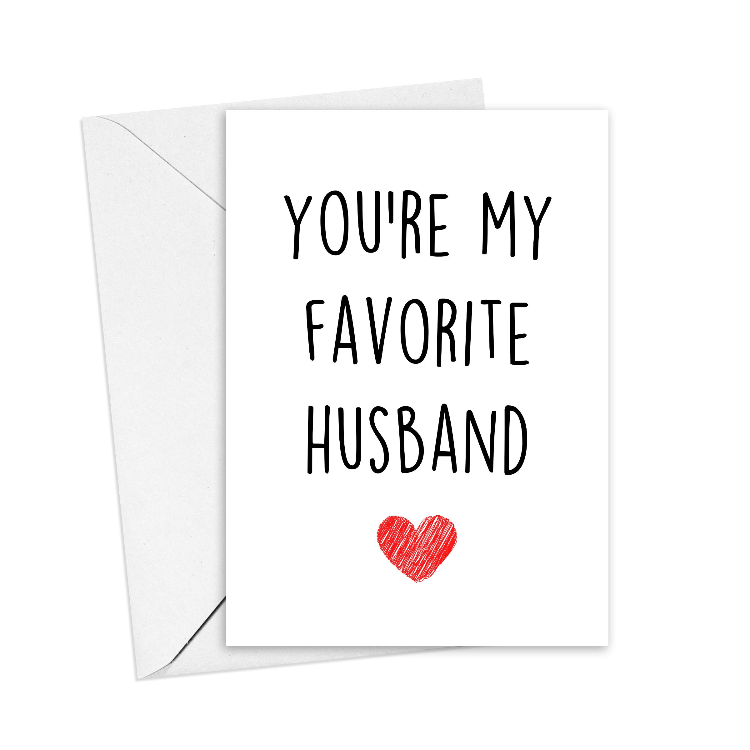 You're My Favorite Husband Card for Husband Card for Him | Etsy