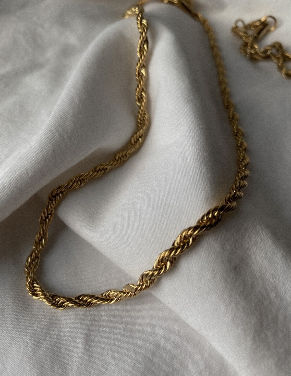 Singapore Gold Chain Gold Rope Chain Gold Chain 18K GP Etsy