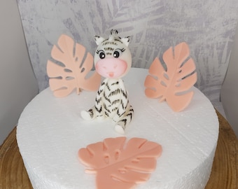 Dschungel-Tiere: Zebra aus Fondant