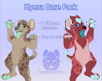 Harige gevlekte hyena basispakket