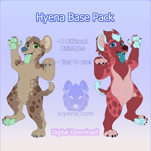 Pelzige Tüpfelhyäne Base Pack