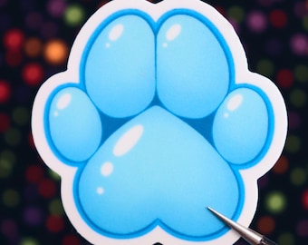 Paw Stickers – 2" Matte or Holographic Furry Stickers