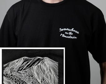 Somewhere on the Mountain Black T-Shirt