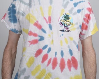 Snowy Pineapple Aspen Mulit Color Tie Dye Shirt