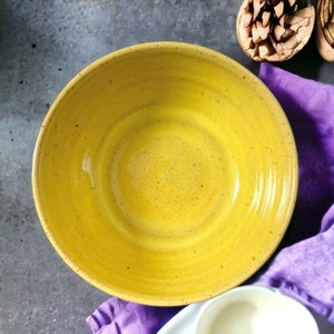 Dinnerware 3 pieces pottery set ,ceramic pitcher, stoneware plate, speckled pottery bowl image 4