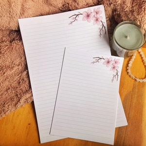 Cherry Blossom Writing Paper - A4 and A5 sizes