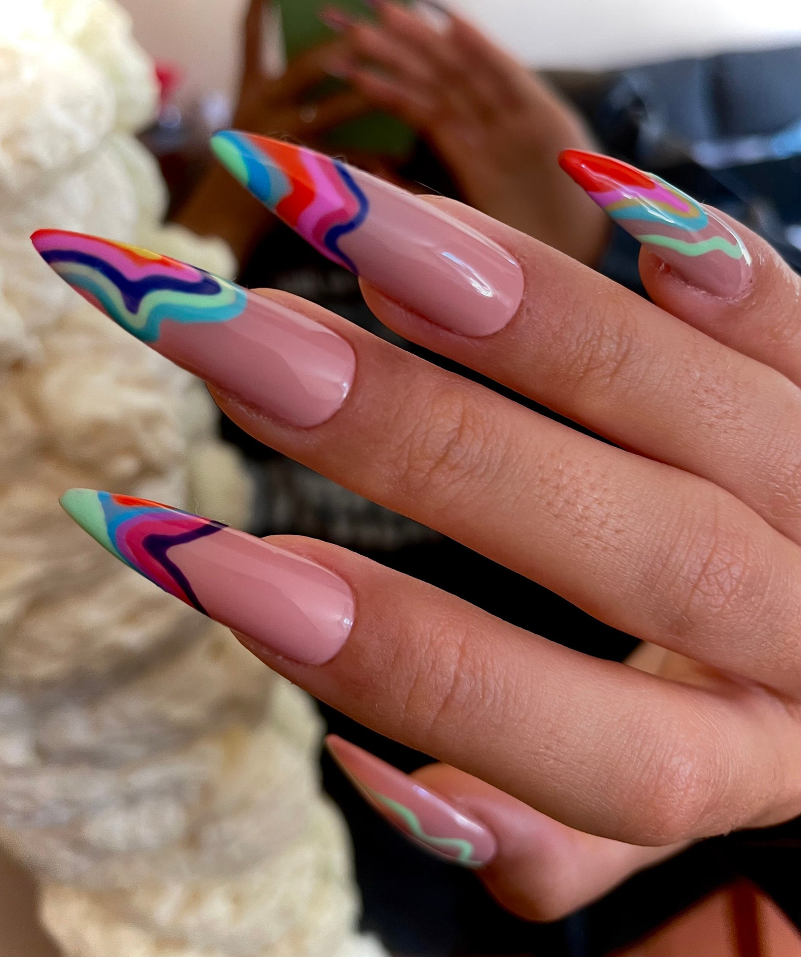 Aura Reusable press on nails set Etsy