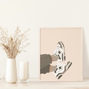 New Balance 550 Illustrazione digitale, 4x6, 5x7, 8x10, png
