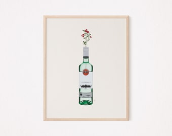 Rum x Flower | Bar Cart | Bar Art | Cocktail Art | Rum | Tequila | Vodka | Aperol | Whiskey | Drink Poster | Cocktail Art | Drinks | Cheers