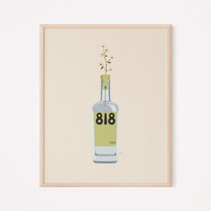 Tequila x Flower | Bar Cart | Bar Art | Cocktail Art | Rum | Tequila | Vodka | Aperol | Whiskey | Digital Downloads | Drink Decor | Jager