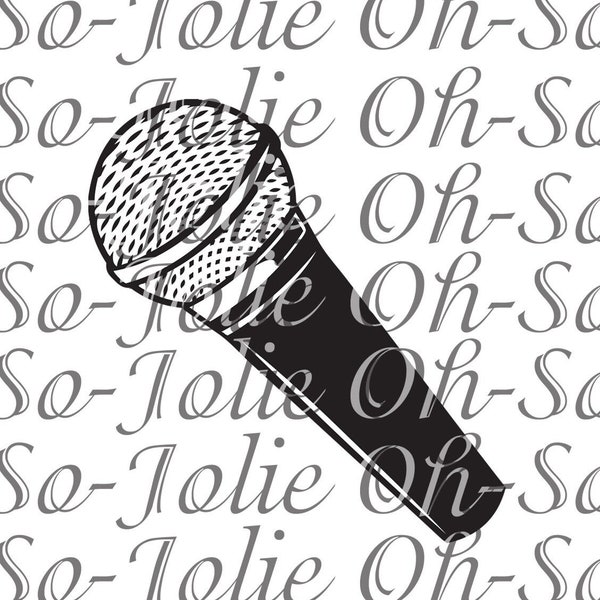 Digital SVG, Microphone , singing,  SVG, pdf, png, jpg, Cricut