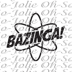 Digital SVG, Bazinga!  , SVG, pdf, png, jpg, Cricut