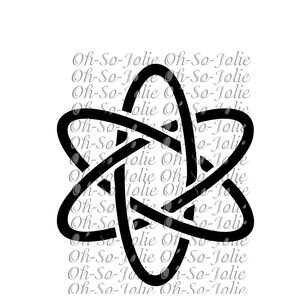 Digital SVG, Atom, Molecule, Chemistry SVG,pdf,png,jpg, Cricut