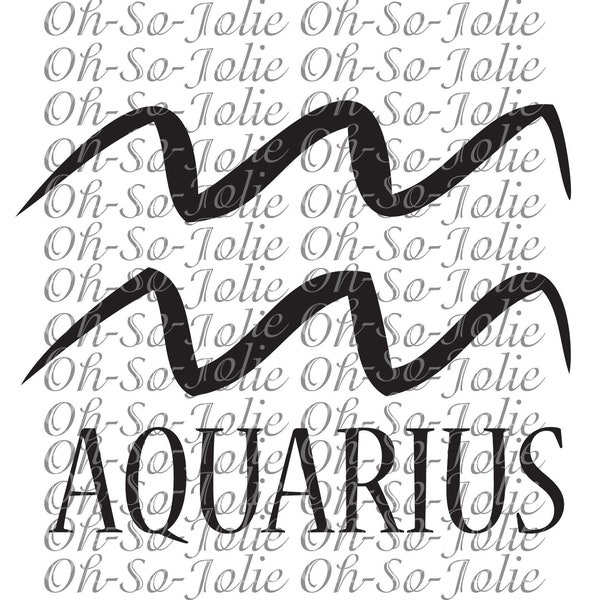 Digital SVG, Aquarius , SVG, pdf, png, jpg, Cricut