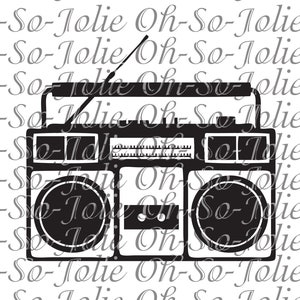 Digital SVG, Boombox , SVG, pdf, png, jpg, Cricut