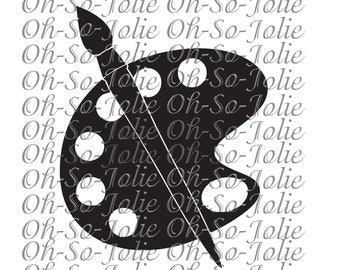 SVG digital, Paleta de pintura, SVG, pdf, png, jpg, Cricut