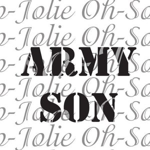 Digital SVG, Army Son , SVG, pdf, png, jpg, Cricut