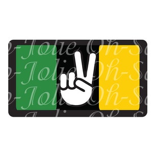 Digitale SVG, Jamaika Flagge, jamaikanisches Peace Zeichen, Frieden, Liebe, Karibik, Let love Rule, SVG,pdf,png,jpg, Cricut