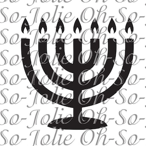SVG numérique, Menorah, Hanukkah SVG, pdf, png, jpg, Cricut