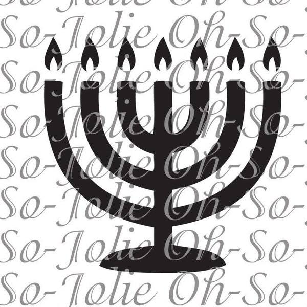 Digital SVG, Menorah , Hanukkah SVG, pdf, png, jpg, Cricut