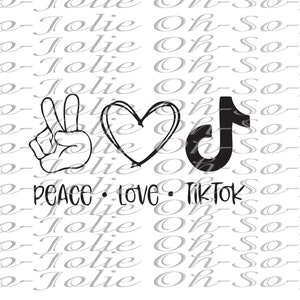 Digital SVG, Peace, Love   , SVG, pdf, png, jpg, Cricut