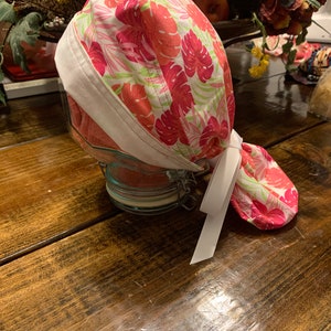 Surgical scrub cap pony tail style