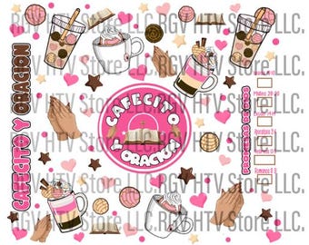 Cafecito y Oracion Sublimation PNG