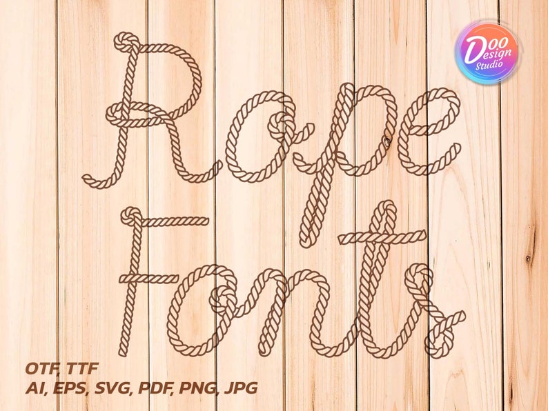 Rope Letters Svg, Fonts Cowboy Svg, Letters Commercial Pdf, Rope Svg
