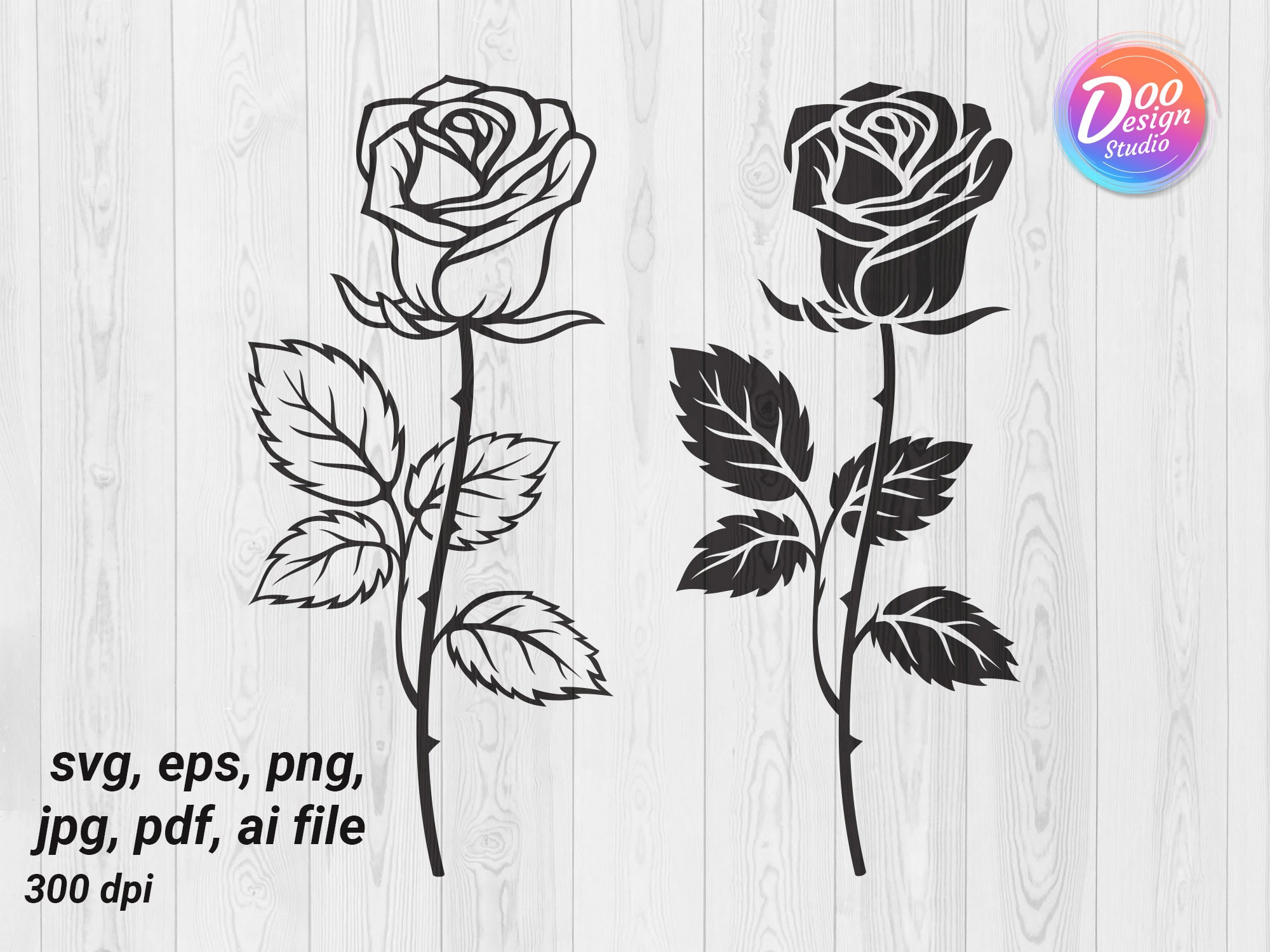 Simple Rose Svg - Shop on Pinterest