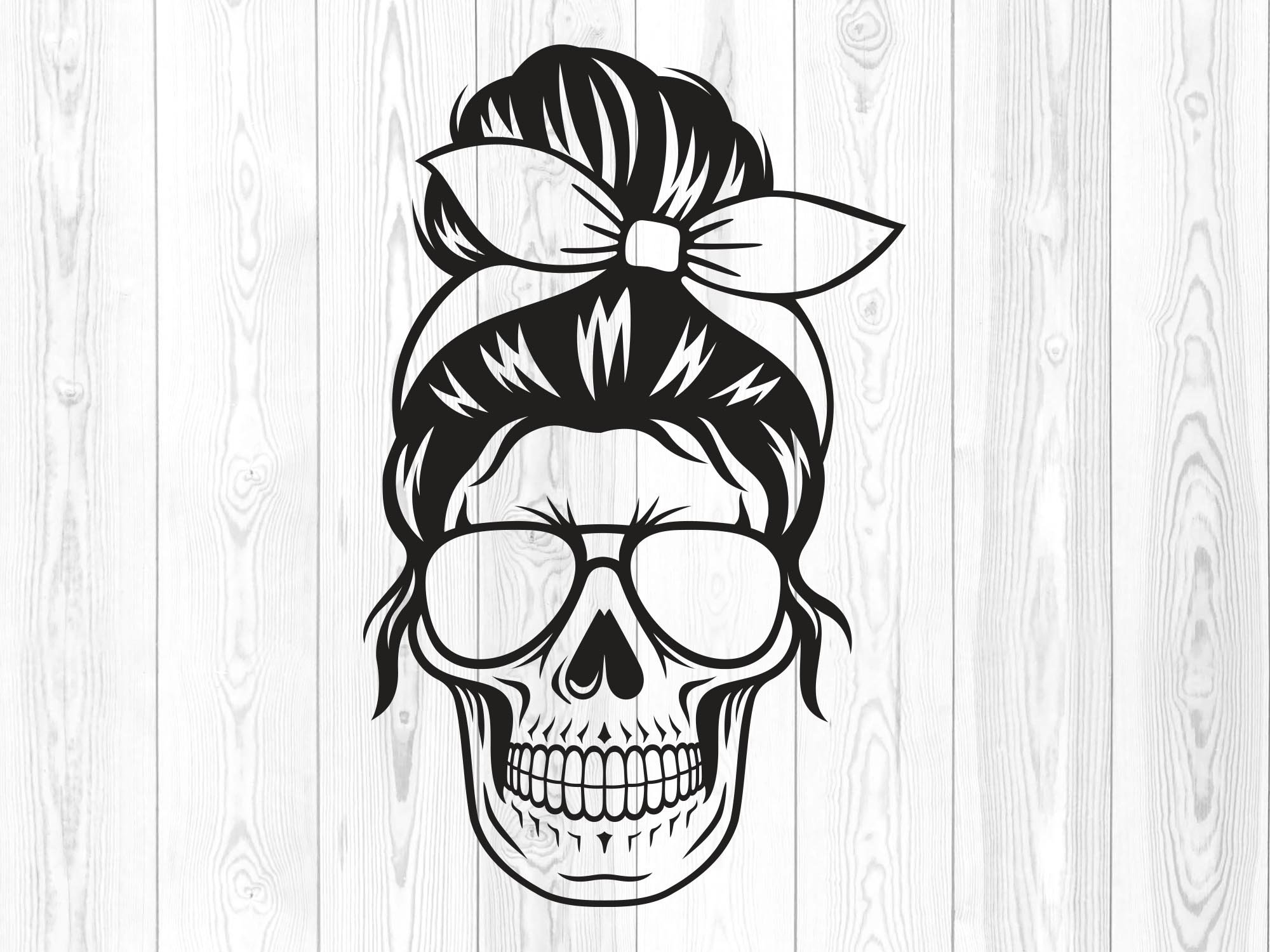 Mom Skull Svg, MAMA Skulls Headband and Sunglasses, Skulls Clipart, Mom