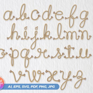 Letras de cuerda svg, Fuentes Cowboy svg, Letras Comercial pdf, Cuerda svg, Fuente Svg Cricut, Fuente Occidental, Fuente svg, Fuente Country, Cuerda svg Carta