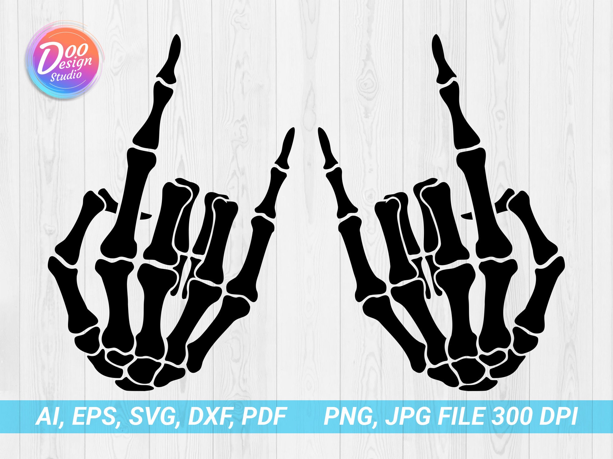 Skeleton Hands SVG, PNG, EPS Graphic by LunaDesign · Creative Fabrica