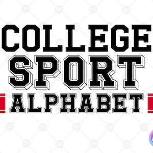 varsity font svg, college font svg, varsity letters svg, varsity alphabet svg, sports font svg, college font, school font svg, football font