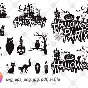 Halloween svg, halloween clipart, halloween svg bundle, ghost svg, halloween witch svg, halloween svg file, svg files for cricut