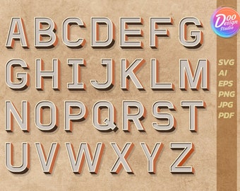 Retro Font, 3d Font, Retro Font svg, Groovy Font, svg Files For Cricut, Graffiti Font, 3d Letters, Bold Font, Cricut Font, Graffiti svg
