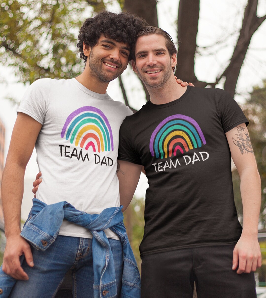 Team Dad Shirt for Fathers Day Shirt for Gay Couple Fathers Etsy