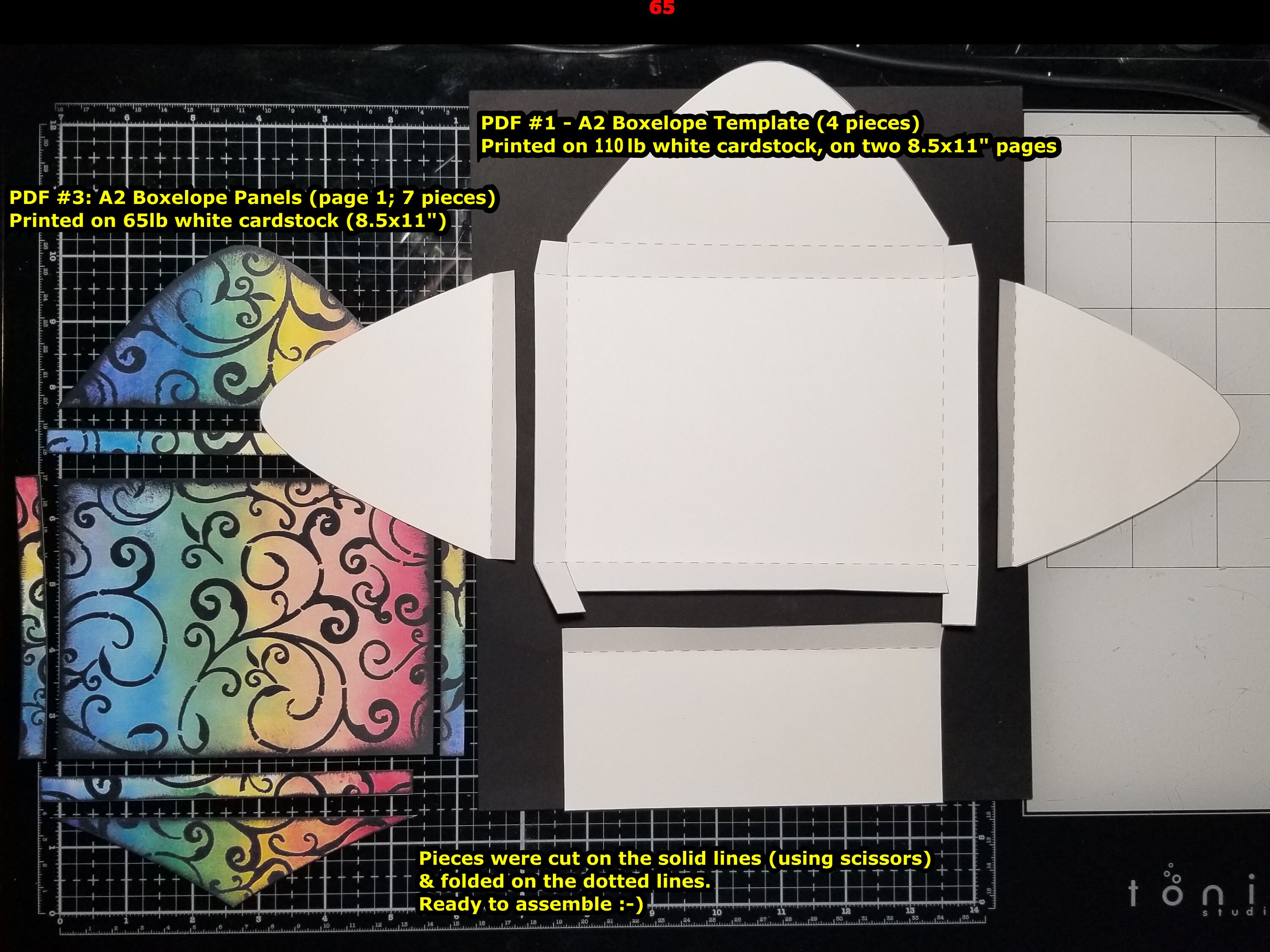 Print and Cut A2 Boxelope Chunky Card Envelope DIGITAL FILE DOWNLOAD ...
