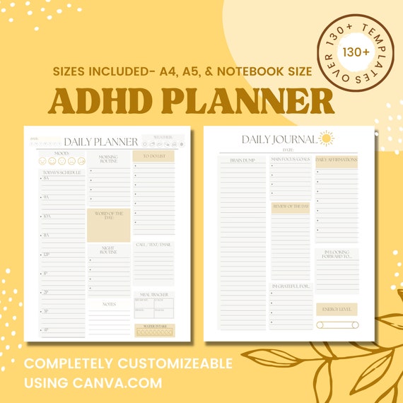 ADHD Planner Adult, ADHD Planner, ADHD Adult Organizer