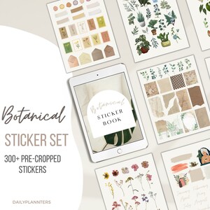Botanical Stickers, Garden Stickers, Plant Stickers, Goodnotes Stickers, Everyday Stickers, Everyday Stickers, Greeneries Stickers,