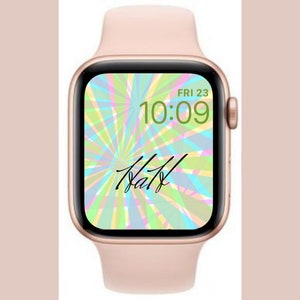 Apple Watch Wallpaper Tie Dye Kaleidoscope Geometric